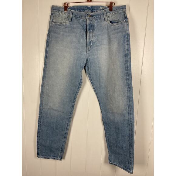 Outerknown Women's SEA Light Wash Generation Slim Selvedge 5 Pocket Jeans SZ 31 - Picture 4 of 11